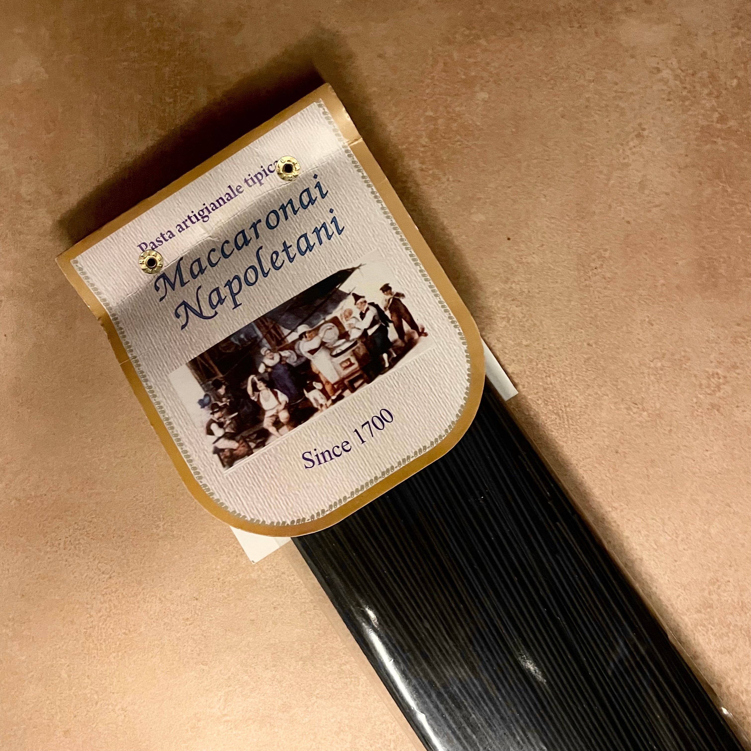 Maccaronai Napoletani Long Spaghetti with Squid Ink Olives&Oils(O&O)